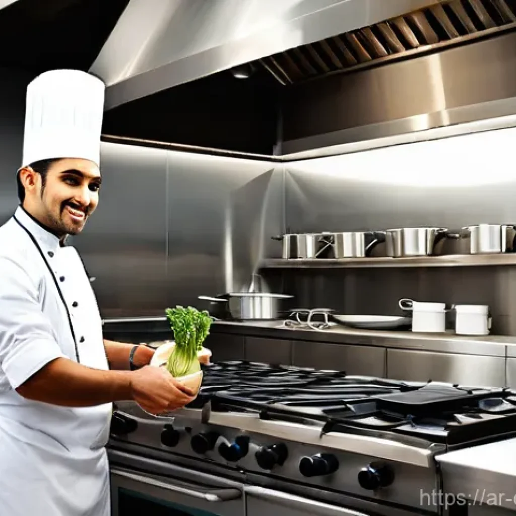스테인리스 스틸 주방 도구 장점 - **Prompt 1: "The Unyielding Strength of Stainless Steel in a Modern Arab Kitchen"**
A vibrant, s...